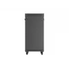 Netzwerkschrank LANBERG 19 Zoll 24HE 600x800 mm schwarz mit Glastür und LCD-Ausschnitt (flach Pack) v2