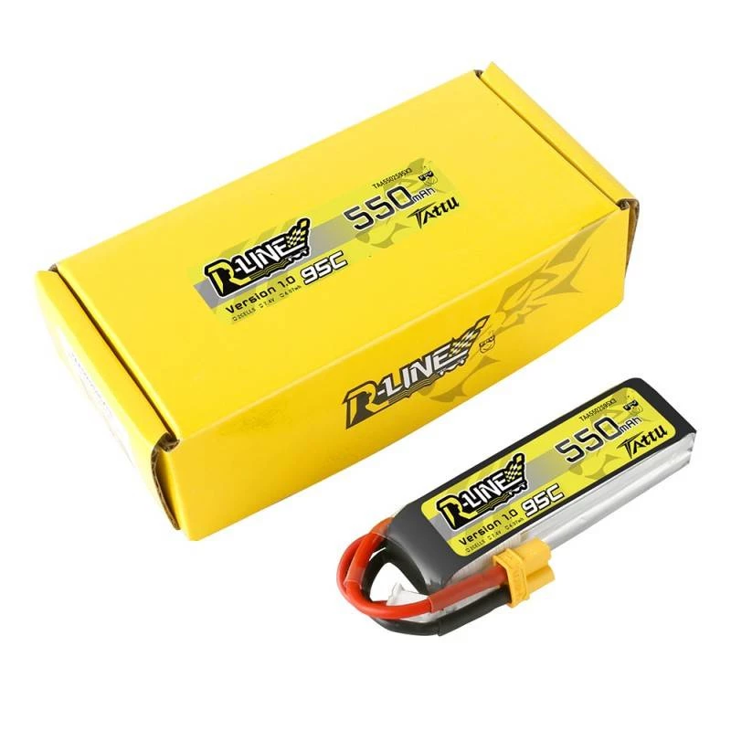 Batterie Tattu R-Line 550mAh 7,4V 95C 2S1P XT30