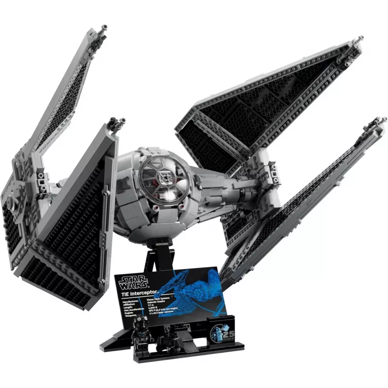 LEGO Star Wars TIE-Abfangjäger Modell 75382 — detaillierter Sternenjäger-Bausatz, 1931 Teile, 18+