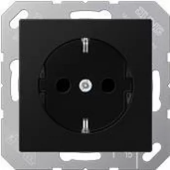 Steckdose Typ F Jung A 1520 BFKI SWM — 250 V, 16 A, Thermoplast, 55×55 mm, schwarz/graphit