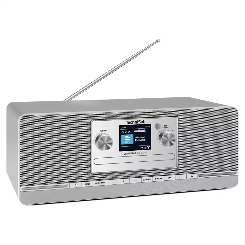TechniSat DIGITRADIO 372 CD IR Internet Analog & digital Anthrazit, Silber
