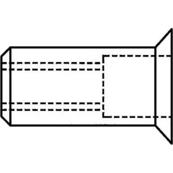 Blindnietmutter GESIPA 6422144 M5, Flansch 7×13,5 mm für Blechdicke 1,5–4 mm