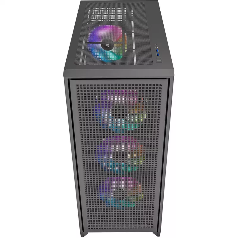 PC-Gehäuse Silentware Air 2000 A-RGB Schwarz — Mid-Tower, Seitenfenster aus gehärtetem Glas