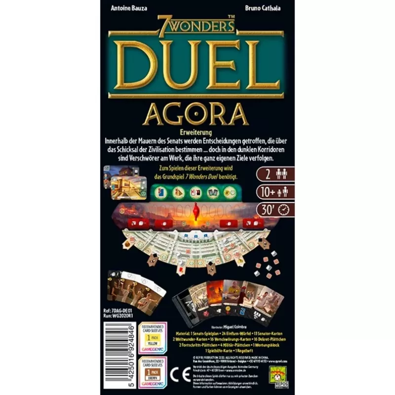 7 Wonders Duel - Agora, Brettspiel-Erweiterung