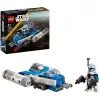 LEGO Star Wars Captain Rex Y-Wing Microfighter Sammlerstück – Das Klonkriege Raumschiff-Spielzeug mit einer Charakter-Minifigur für Jungen ab 6 Jahren