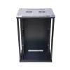 Wandmontiertes Rack Extralink Rackmount-Schrank 18U 600x600 Schwarz Schlüsselschloss
