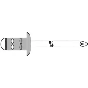 Blindniet GESIPA PG Al/A2 3,2x8 mm RAL9005 schwarz, 1000er-Pack