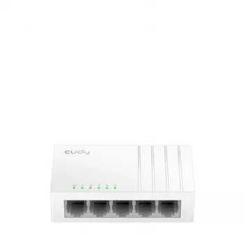 Netzwerk-Switch Cudy GS105U – Unmanaged 5-Port Gigabit Ethernet (10/100/1000), weiß, 5 V