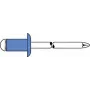 Blindniet GESIPA 6310931 Stahl/Stahl 5×12 mm Flachkopf für 6,0–8,5 mm