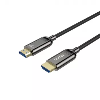 HDMI-Kabel Unitek C11085GY01-15M — HDMI Typ A auf A, 30 m, HDMI 2.1, 8K@60Hz, 4K@144Hz, vergoldete Kontakte, schwarz
