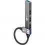 Goobay USB Hub 74456 Type-A 5000 Mbit/s Hellgrau