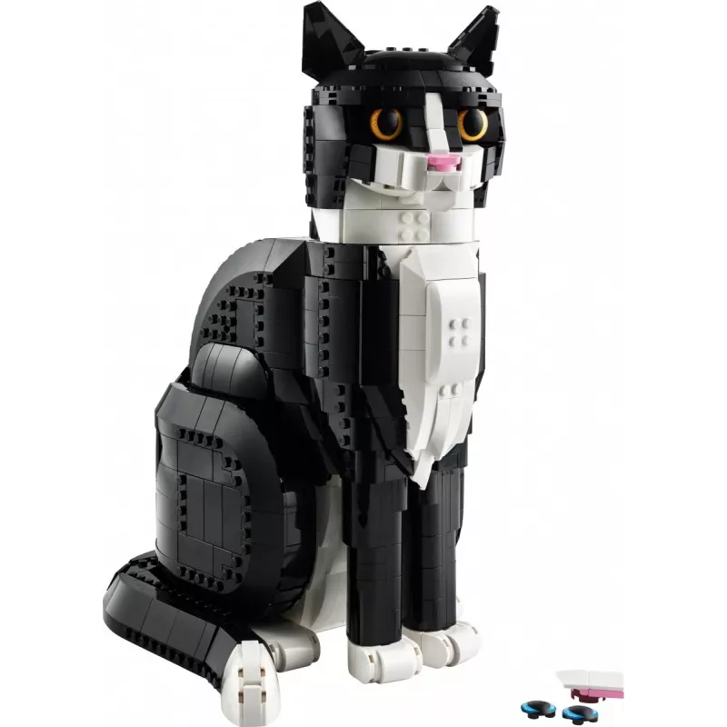 LEGO set Ideas 21349 Tuxedo Cat Bauset — sammelbares Ziegelmodell, Ausstellungsstück