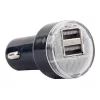 Auto-Ladegerät Gembird EG-U2C2A-CAR-02, 12–24V Eingang, 5V/2,1A Ausgang, 2× USB 2.0, schwarz