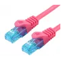 Netzwerk-Patchkabel LOGON Cat5e 1,5 m U/UTP RJ-45 auf RJ-45 Magenta
