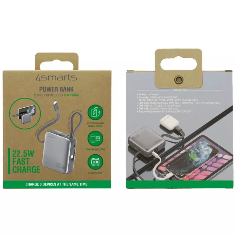 Tragbare Powerbank 4smarts 541625 10000 mAh