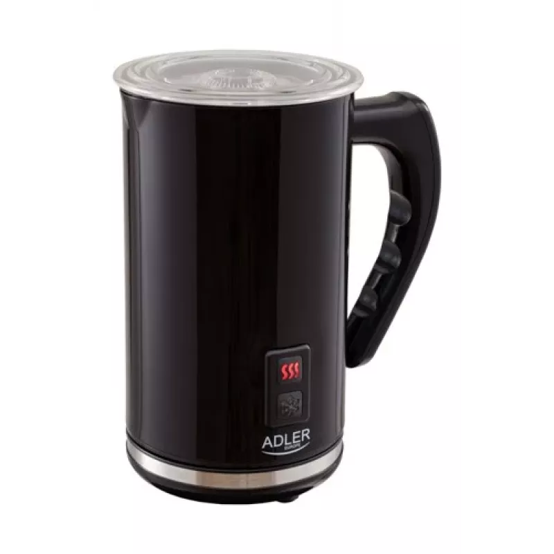 Automatischer Milchaufschäumer/-erwärmer Adler AD 4478 — Edelstahlbehälter, 240 ml Fassungsvermögen, 500 W, heiß & kalt