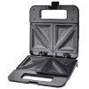 Sandwichmaker ESPERANZA PARMIGIANO 1000 W – 4 Sandwiches, schwarz, antihaftbeschichtete Platten