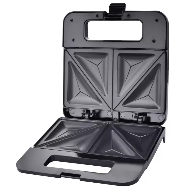 Sandwichmaker ESPERANZA PARMIGIANO 1000 W – 4 Sandwiches, schwarz, antihaftbeschichtete Platten