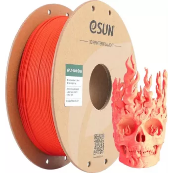 PLA MATTE DUAL 1,75mm ROT GELB 1kg ESUN 3D FILAMENT (PLA-MTD175B-RY1P1)