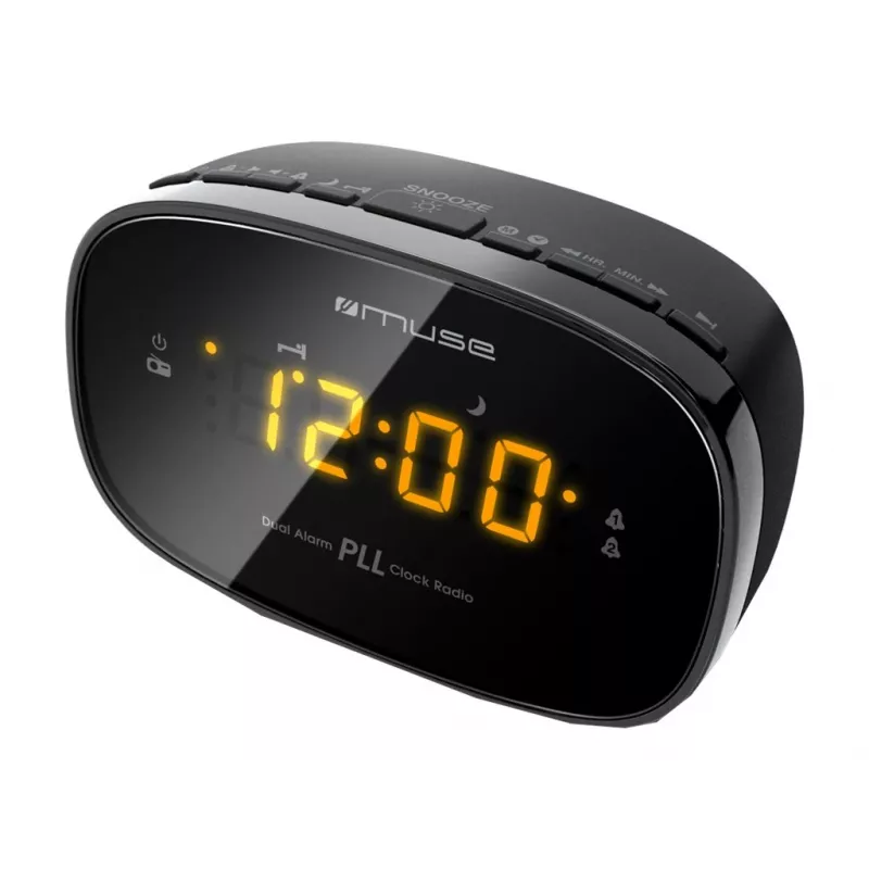 Uhrenradio Muse M-150CR mit FM-PLL-Tuner, 1,52 cm LED-Anzeige, Alarm (Radio/Summer), AC 230V/AAA-Batterien