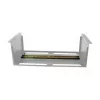 ALLNET Gerätehalter für Hutschiene/Hutschienengeräte T150mm/5HE Hellgrau Frontmontage