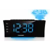 Blaupunkt CRP81USB Radiowecker mit Projektion und USB-Ladefunktion, Schwarz
