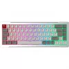Raijintek MGA-68 Gaming-Tastatur, Hejin Magnetic Yellow Switches, DE Layout, Silber