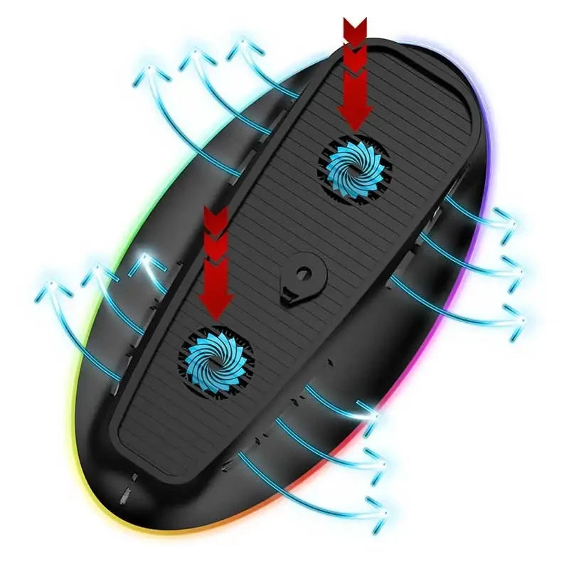 Kühlständer SUBSONIC SA5656 für PS5 und PS5 schlank mit LED-Beleuchtung, Multi-Lüfter-Kühlung, USB-betrieben