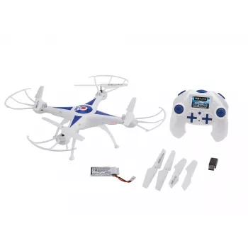Revell GO STUNT 4 Rotoren Quadcopter 380 mAh Blau, Weiß