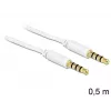 Audiokabel 3,5mm DeLOCK 83439 0,5m Weiß