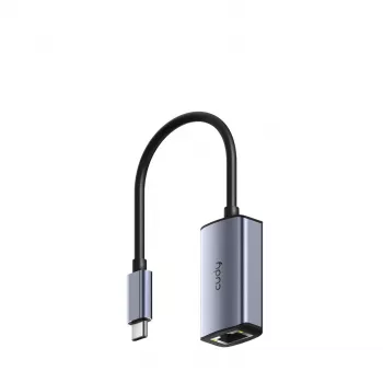 USB-C-auf-Gigabit-Ethernet-Adapter Cudy UE10C, USB-Typ-C-Stecker auf RJ-45-Buchse, 10/100/1000 Mbit/s, Aluminiumgehäuse