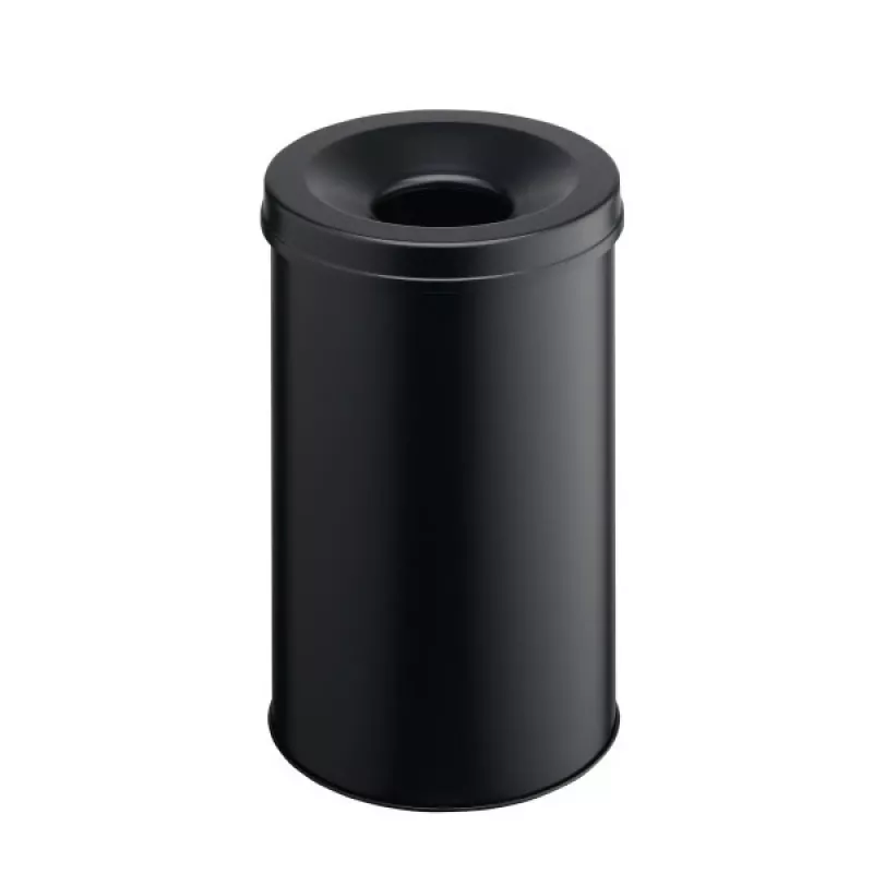 Abfalleimer Rund Stahl Schwarz Durable 330601
