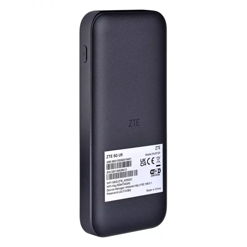 Cellular modem ZTE MU5120 5G — Touchscreen, 9800-mAh-Akku, Qualcomm SDX62, Dualband-WLAN, bis zu 64 Geräte