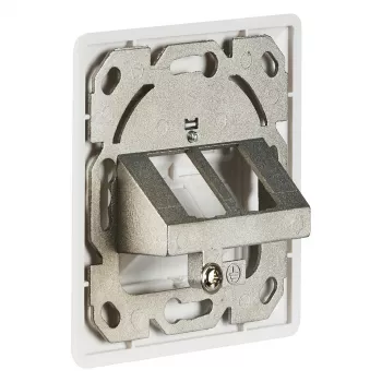 EFB-Elektronik Netzwerkdose 2-fach für Keystones, Weiß, RAL 9003 ohne Keystone Hersteller: EFB Elektronik (EC020400001)