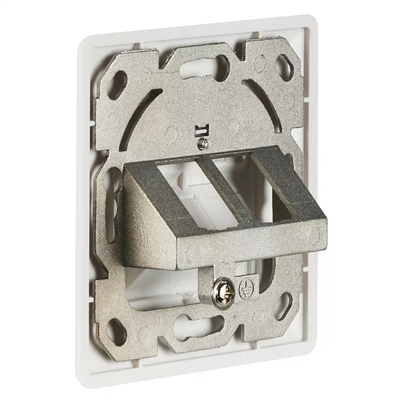 EFB-Elektronik Netzwerkdose 2-fach für Keystones, Weiß, RAL 9003 ohne Keystone Hersteller: EFB Elektronik (EC020400001)