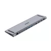 KVM-Switch Unitek D1106AGY01 USB-C Triple 4K Dockingstation mit KVM, 3x USB-A, 5x USB-C, HDMI×2, DP×1, RJ-45, SD-Leser, 3840×2160@60Hz, Aluminium