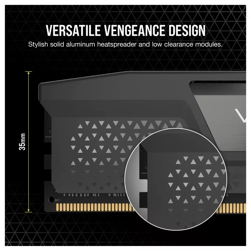 VENGEANCE DDR5 6000MT/s 16GB – Grau DIMM / 1x16GB / DDR5 / 1,35V / Intel XMP und AMD EXPO