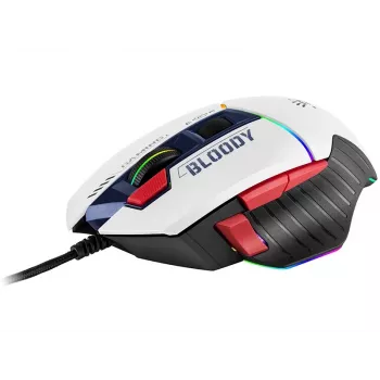 Gaming-Maus A4Tech Bloody W95Max USB – rechtshändig, weiß, 12000 DPI, 1 ms, 250 ips, 125/2000 Hz