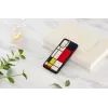 Schutzhülle iKins für Samsung Galaxy S20, Schwarz Mondrian Design
