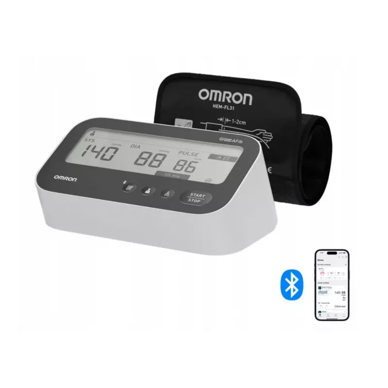OMRON M4 Connect Afib Oberarm-Blutdruckmessgerät