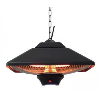 TunaBone Electric Ceiling Patio Heater | TB2088-01 | Terrassenheizstrahler | 2000 W | Anzahl Leistungsstufen 3 | Schwarz | IP24