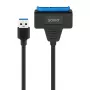 SAVIO SATA auf USB 3.1 Gen 1 Schnittstellenkabel AK-68, SATA-Buchse auf USB-A-Stecker, 5 Gbit/s, 0,25 m, schwarz