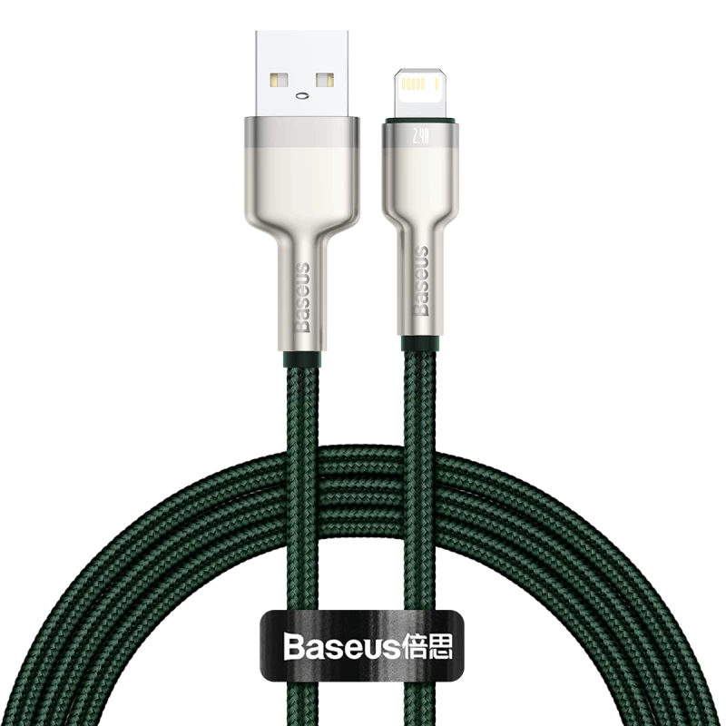 USB-A auf Lightning Kabel Baseus 1 m, grün