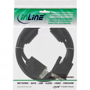 InLine DVI-A-Kabel 12+5 Stecker / 15 Pin HD Stecker VGA 2m