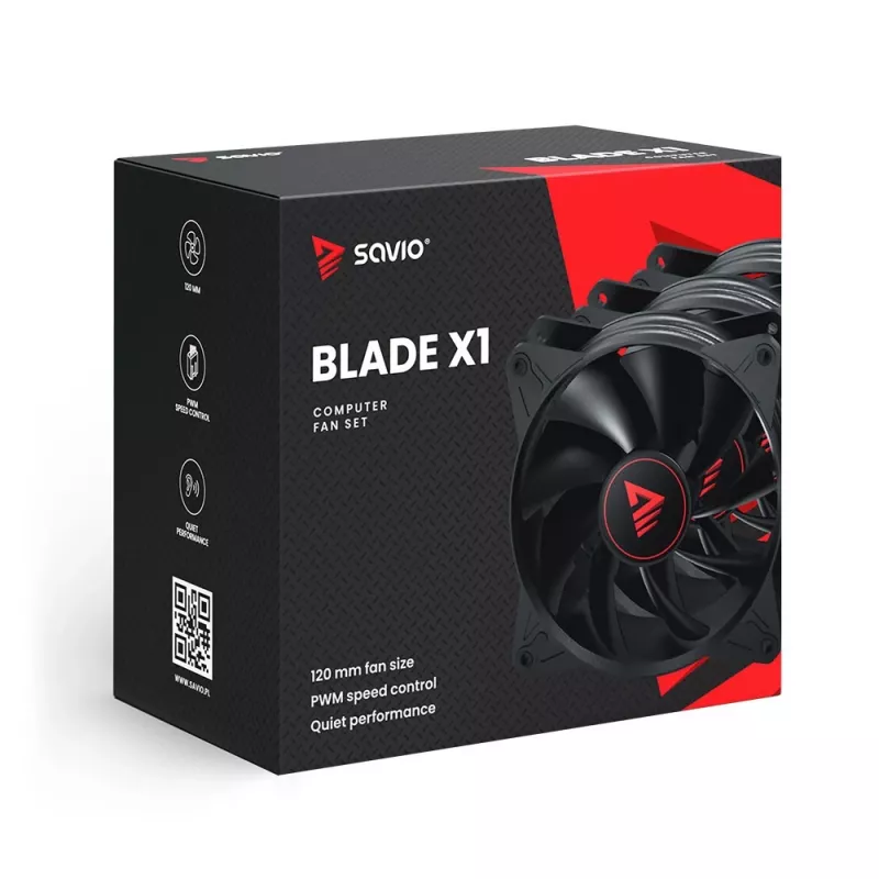 All-in-one-Flüssigkeitskühler SAVIO BLADE SET 120 mm Lüfter 1800 U/min 32 Sone Schwarz