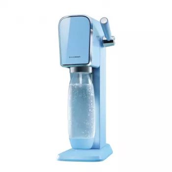 Sodabereiter SODASTREAM Art Blue Steel — 1 L Kunststoffflasche, 60 L Karbonator, 173×245×430 mm