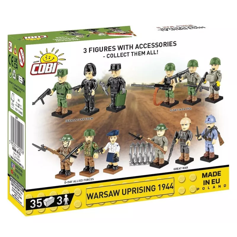 Historical Collection Zweiter Weltkrieg /2057/ WARSCHAUER AUFSTAND 1944 3Figuren/35Blöcke