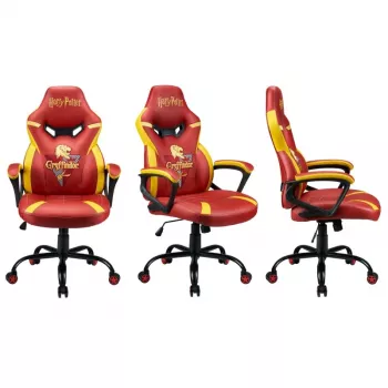 PC-Gaming-Stuhl Subsonic Junior Griffindor gepolsterte Sitzfläche Orange Rot