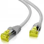 Patchkabel helos Ultra Flex S/FTP Cat 6a TPE Grau 0,5 m