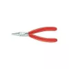 Knipex Elektronikzange Gesamtlänge 115 mm flache breite Backen Form 1 Kugelkopfabdeckung